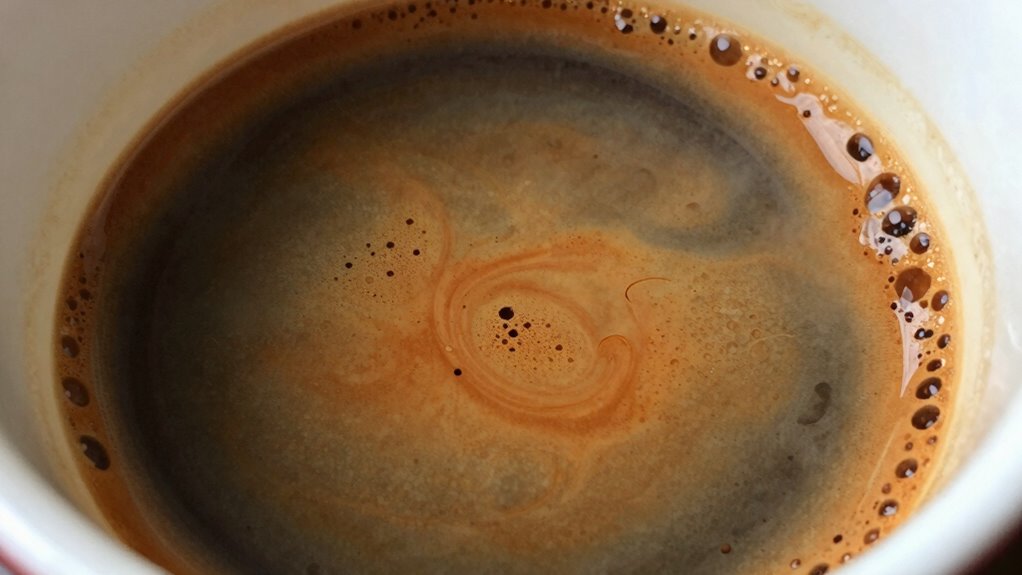 coffee color indicates freshness