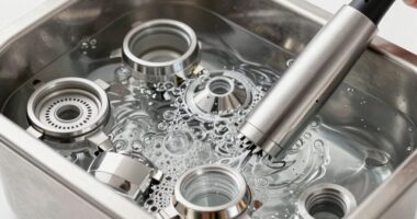 coffee part ultrasonic cleaning