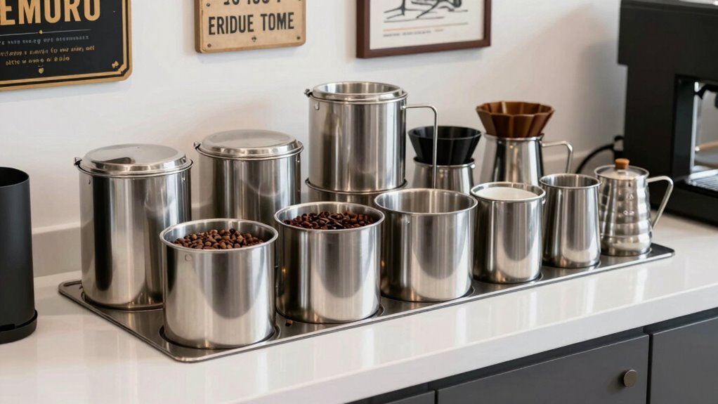 efficient organized coffee setup