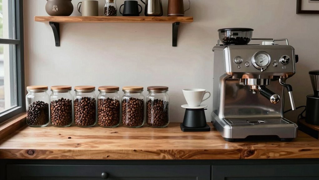 efficient organized coffee station