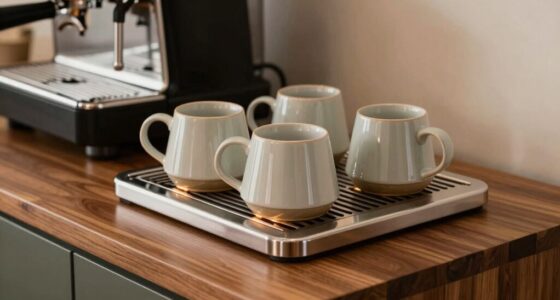 evaluating cup warmer trays