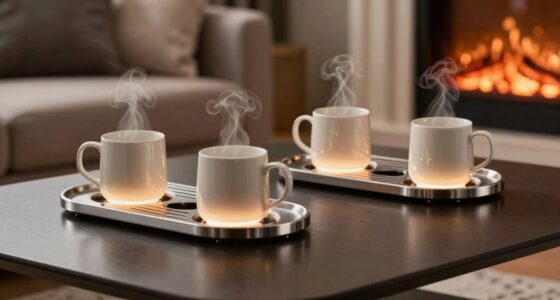 evaluating cup warmer trays