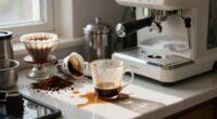 incorrect coffee station setup