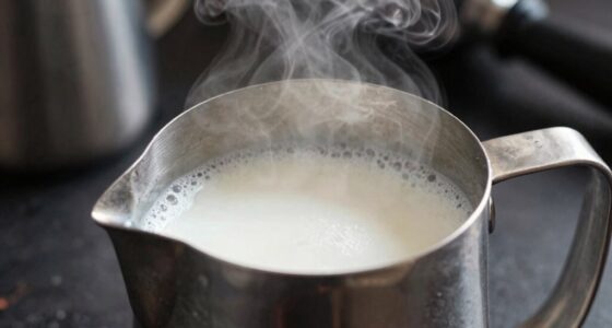 milk texture fails to foam