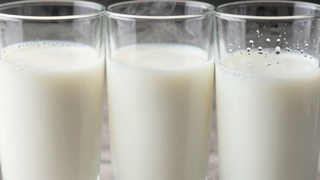 optimal milk temperature range