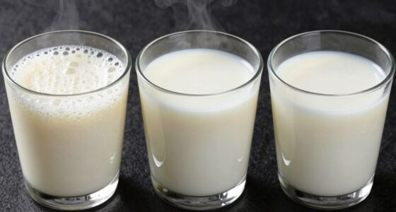 optimal milk temperature range