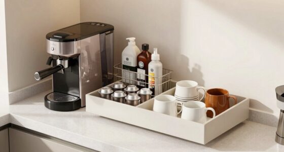 organized appliance storage enhances cleanliness
