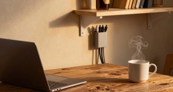 organized coffee corner setup