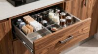 organized coffee station drawer