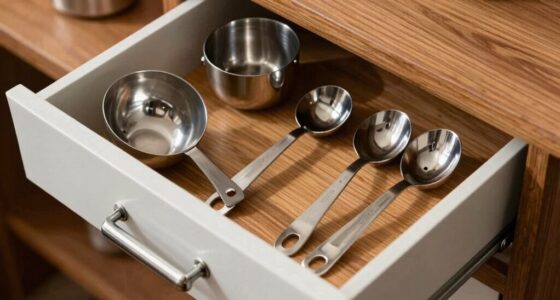 organized storage enhances ambiance