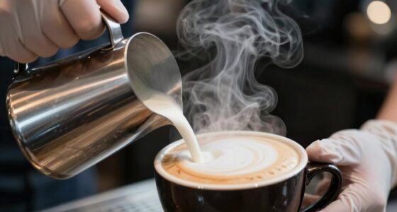 oversteaming milk damages quality