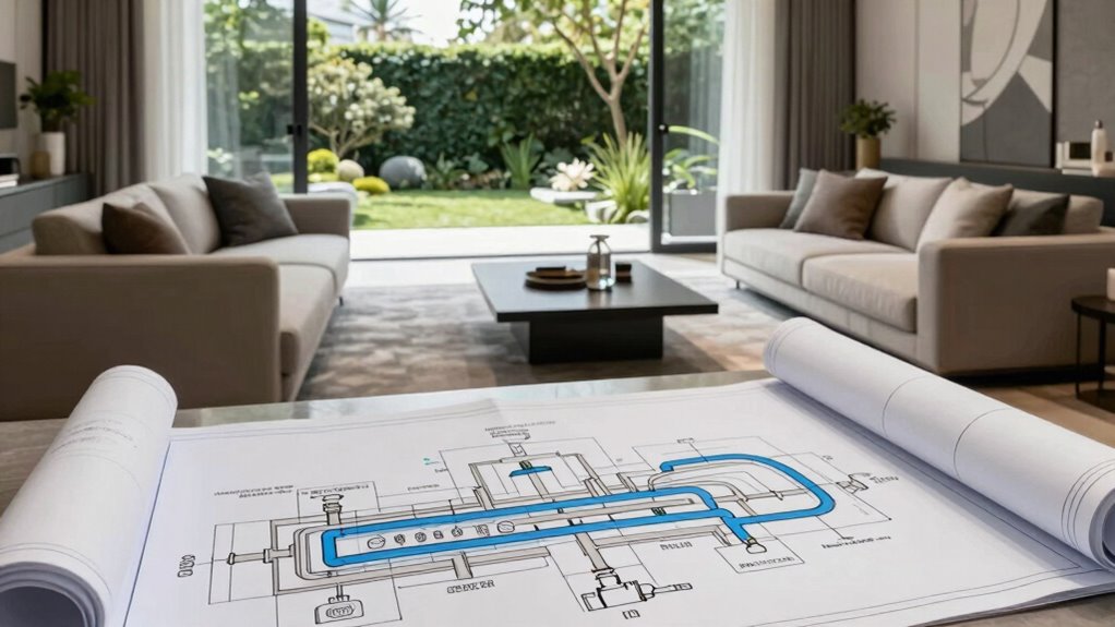 plan plumbing before furniture