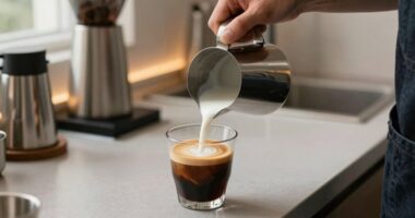 practice milk with coffee