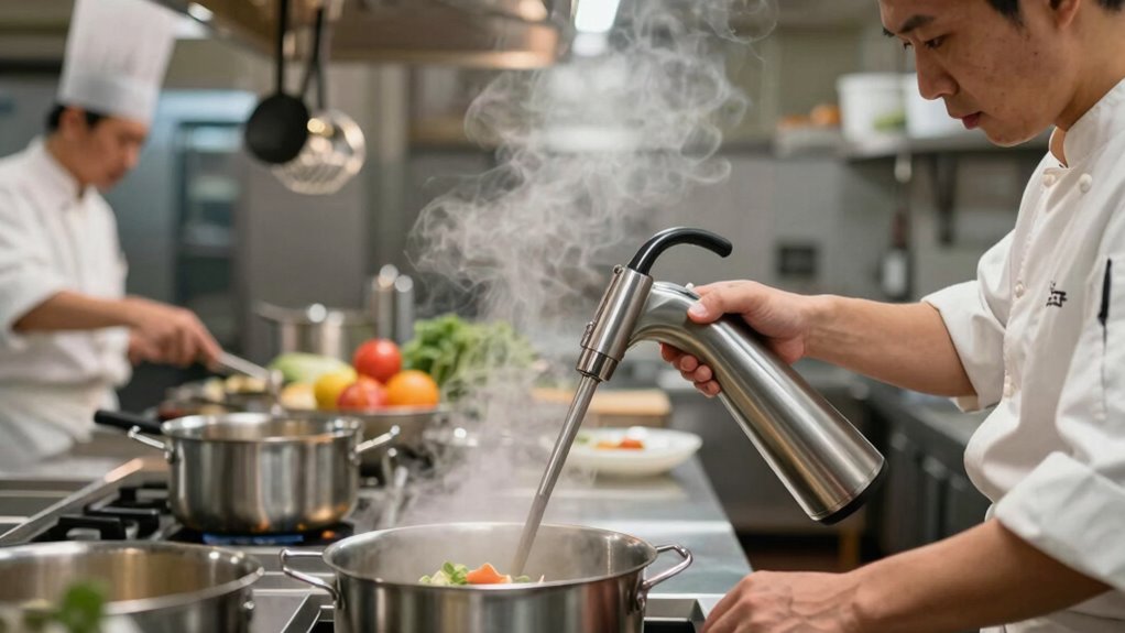 safe ergonomic steam handling