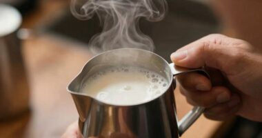 steam small milk quantities
