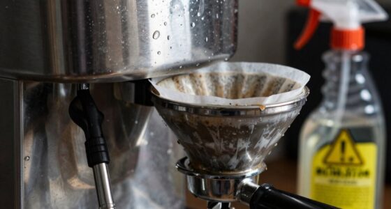 using harsh cleaning chemicals