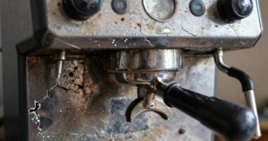 water hardness damages machines