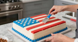 Martha Stewart Serves Huge American Flag Cake with 250 Pieces for Founding Father-Themed Party