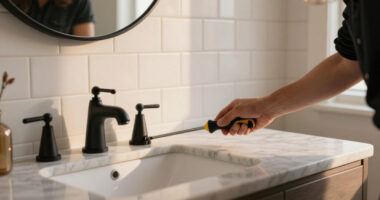 This Builder-Grade Powder Room Now Looks Completely Custom