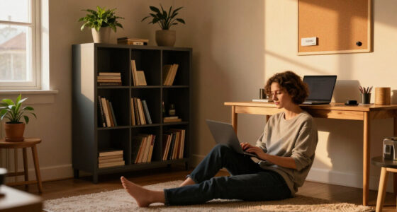 A Renter-Friendly Wall And IKEA BILLY Created A Moody Office