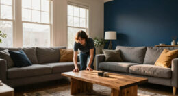 A Dark And Dated Living Room Gets A Dramatic Designer Makeover
