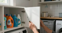 A Laundry Room Was An Eyesore Until IKEA Cabinets Gave It An Organized Redo