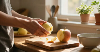 Eating Fruit Skins