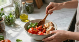 Gazpacho Mediterraneo Al Basilico E Pane Raffermo