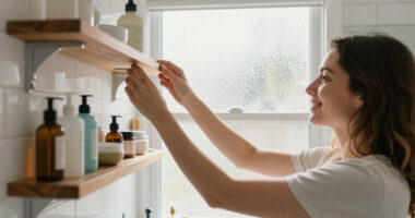 Her Neighbor Helped Make This Bathroom Feel Like Hers Again