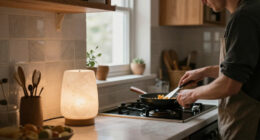 Walmart's New $25 Travertine-Look Lamp Looks Shockingly High-End