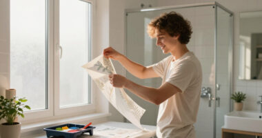 You'd Never Know This Bathroom Redo Was Renter-Friendly