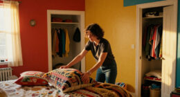 You’d Never Know This Color-Drenched Bedroom Used To Be A Living Room