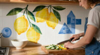 Chef Yotam Ottolenghi Did It — This Backsplash Mural Trend Is A "Commitment To Joy" In Your Home, Says Interior Designers