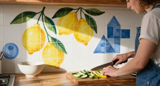 Chef Yotam Ottolenghi Did It — This Backsplash Mural Trend Is A "Commitment To Joy" In Your Home, Says Interior Designers
